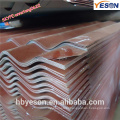 sheet metal roofing tile/coated steel roofing tile/0.13mm prepainted roofing tile